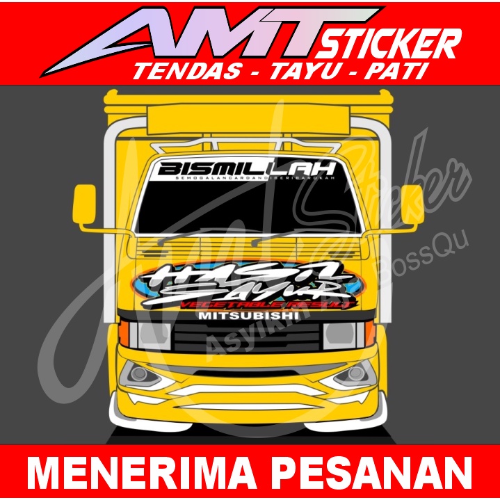 [TERBARU] STICKER KABIN DEPAN TRUCK RAGASA, STICKER KACA DEPAN TRUCK RAGASA