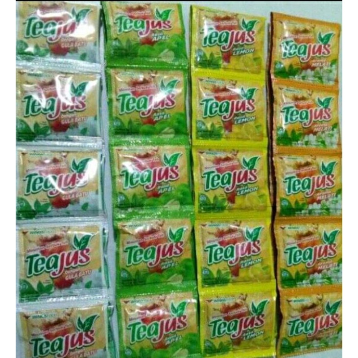 

Teajus aneka rasa 1 renceng isi 10 pcs