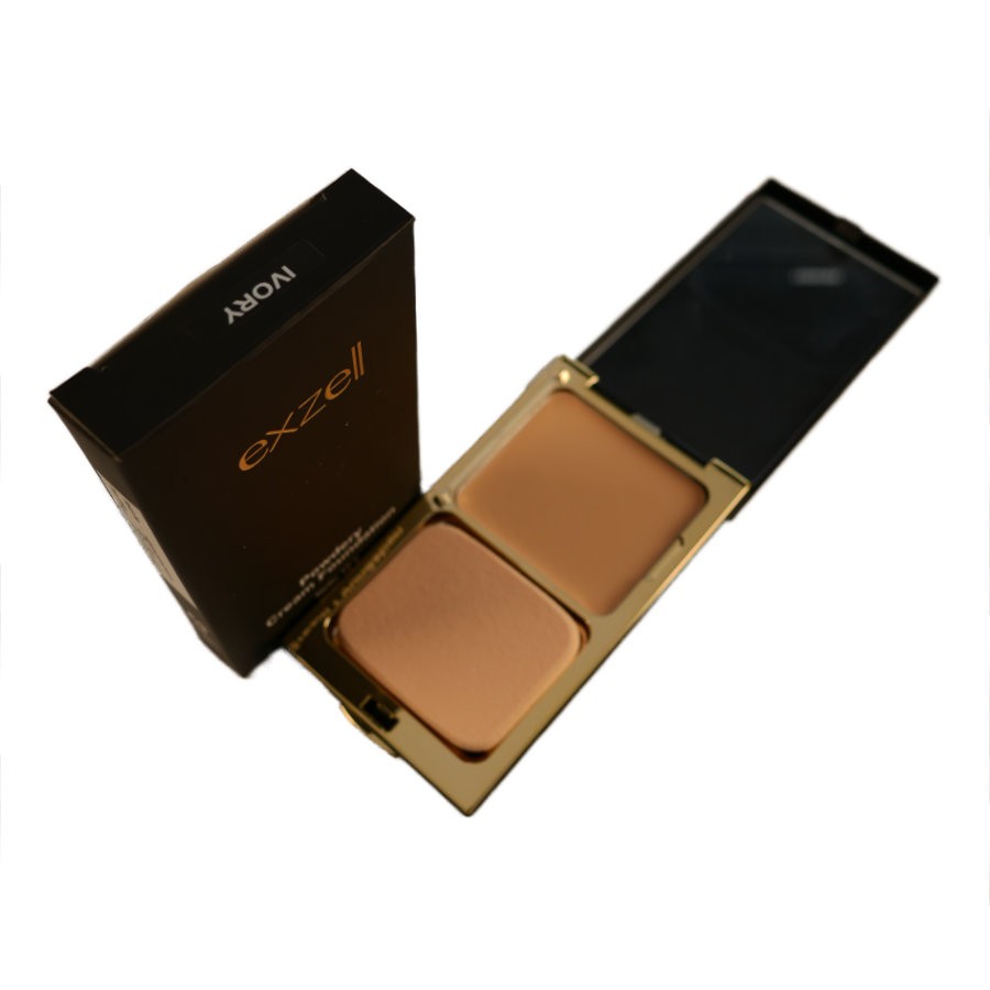 Cream Foundation Powdery Exzell 12g. Ivory