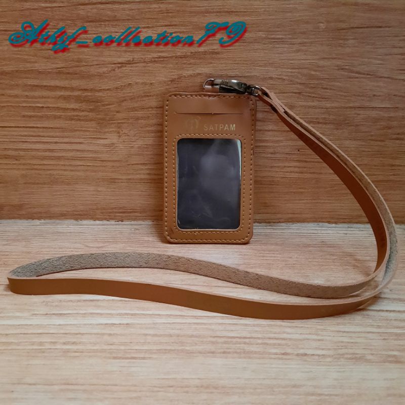 

Tempat Id Card Satpam Kulit Holder Id Card Kulit Security Kalung