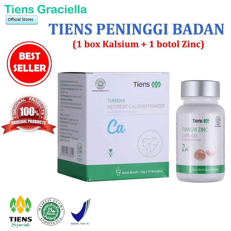 

Tiens Peninggi Badan Super Grow Paket Promo Banting Harga [1 Susu NCP Kalsium, 1 Zinc]