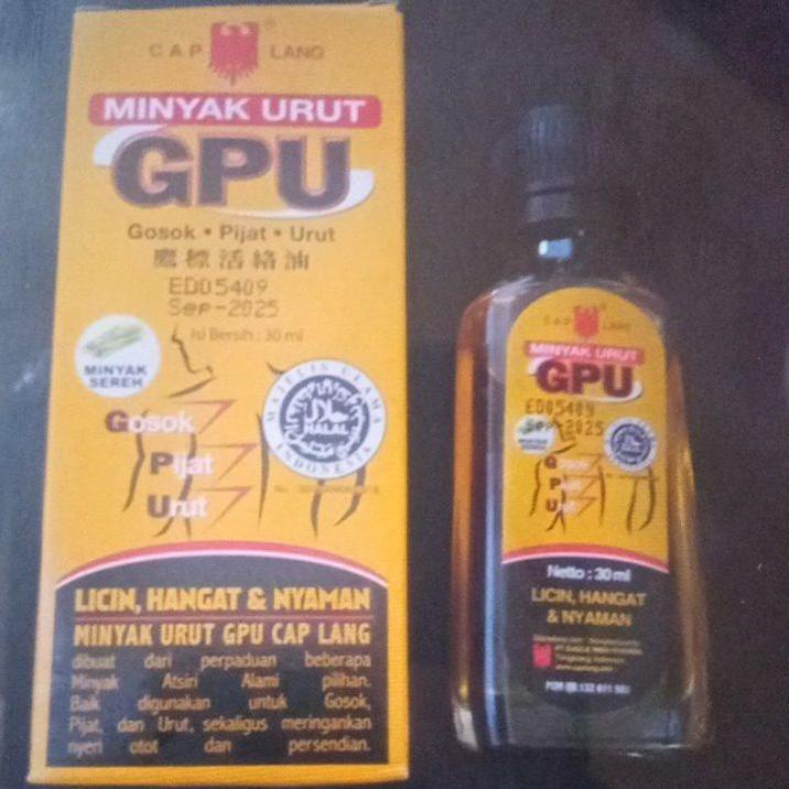 ✞PROMO✞GPU minyak urut 30mlGPU minyak urut 30mlpaling murah