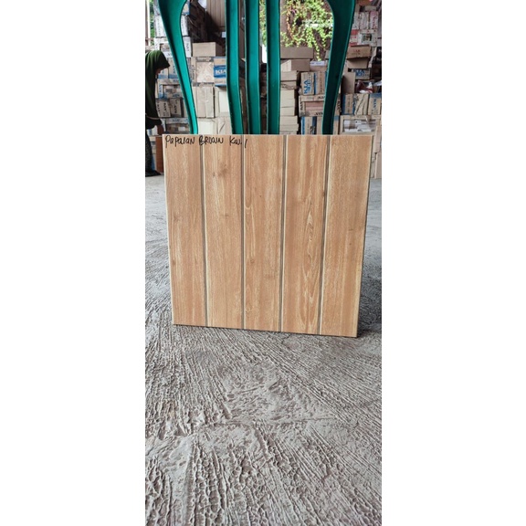KERAMIK LANTAI 50x50 PAPUAN BROWN / IKEMA / GLOSSY