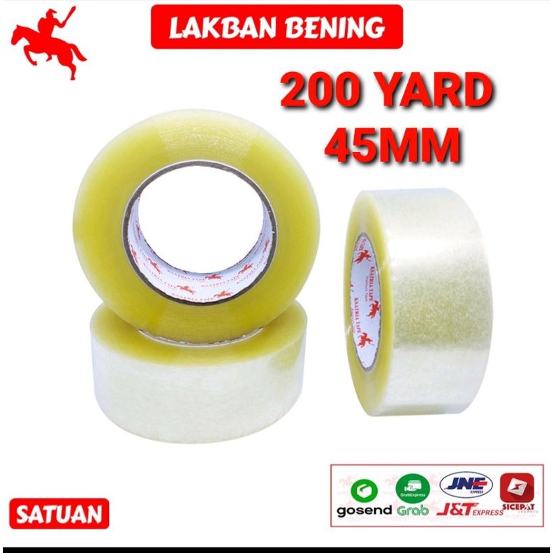 LAKBAN BENING 200 YARD 45MM KSATRIA TAPE 200YARD