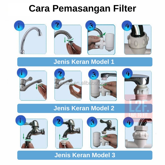 Water Purifier Penyaring Penyaringan Saringan Filter Air Kran Keran SWS Original GRATIS ONGKIR COD
