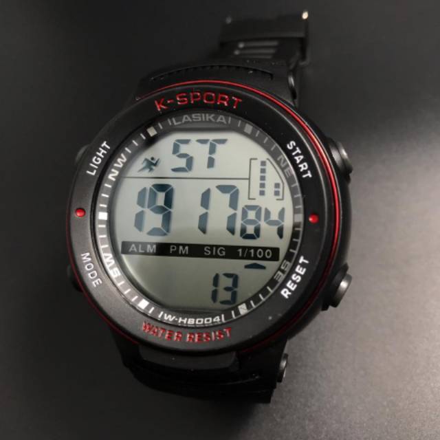 Jam tangan digital Sporty water Resist Lasika 8004