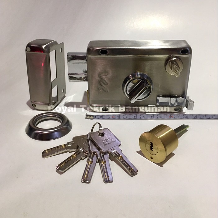 PROMO MURAH  MULLER KUNCI OTOMATIS 853 SS STAINLESS / PINTU BESI GERBANG / GARASI GA323