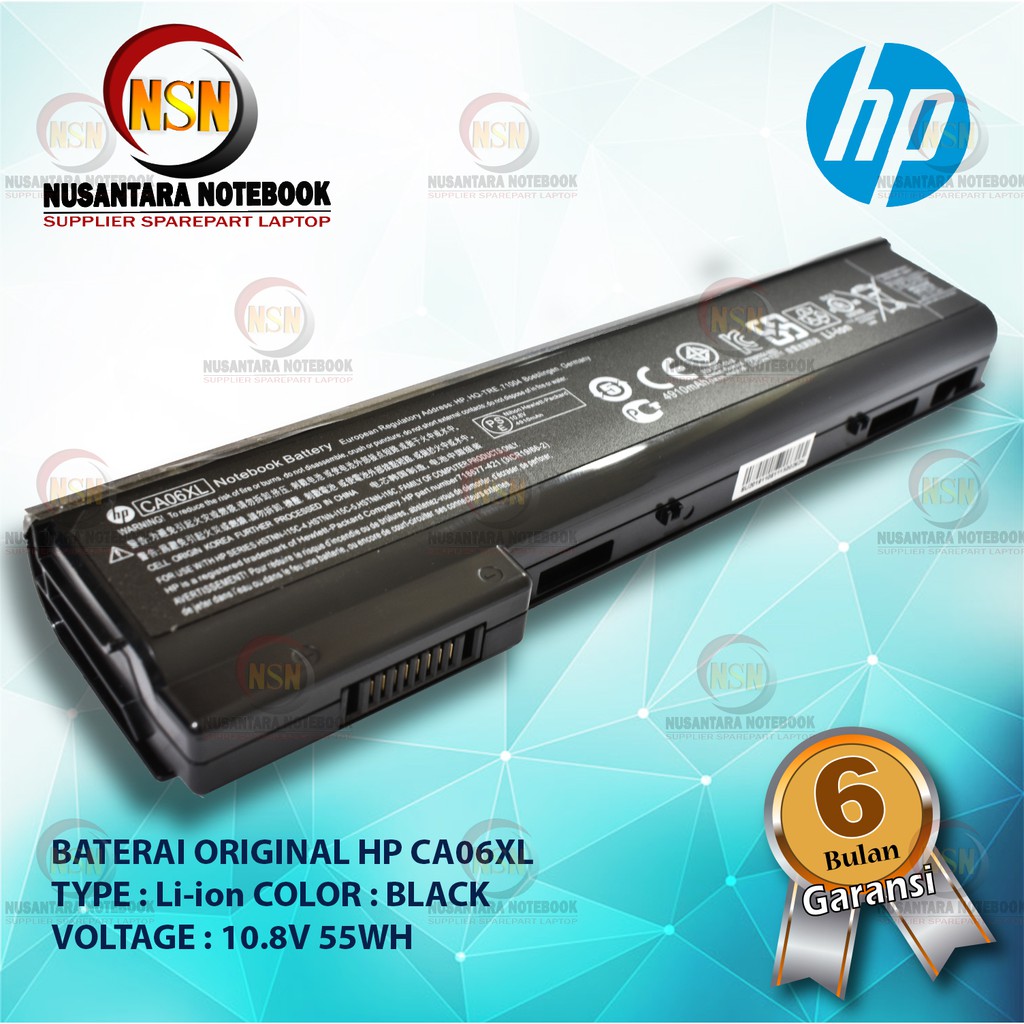 Baterai Original HP Probook 640 645 650 CA06 CA06XL 55WH