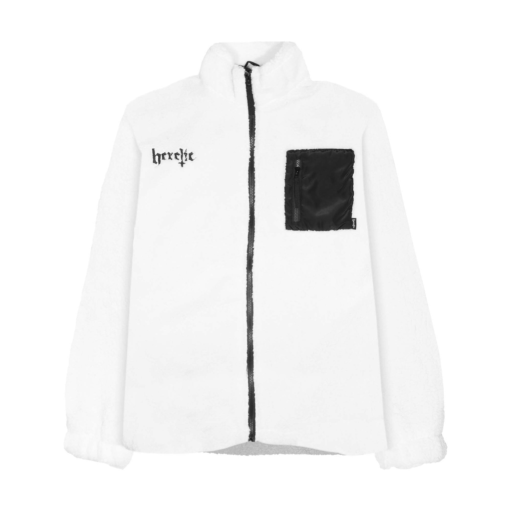 Heretic - Sherpa Jacket - White Pentagram