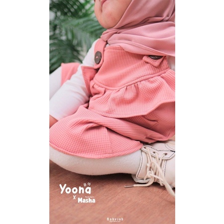 Babyjab Tunik Yoona Anak Perempuan - Baby jab Muslimah Cewek Usia 0 1 2 3 4 5 6 Tahun Lucu Adem Cantik