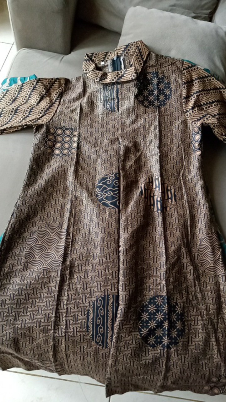 Atasan Dress Batik Wanita Sogan Seno Dsc04946