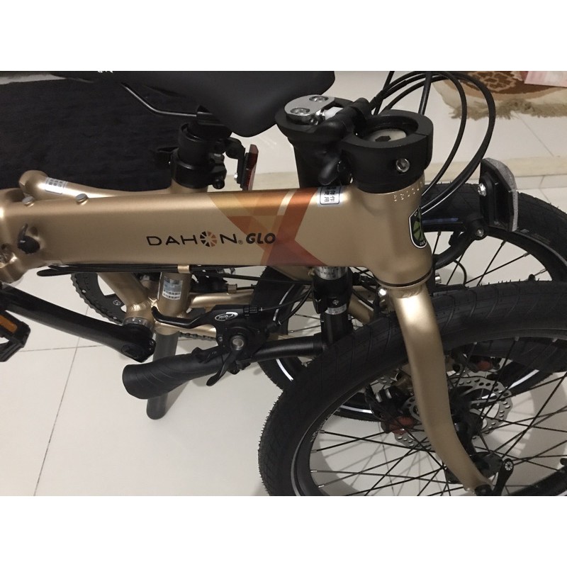 Sepeda Lipat Dahon Archer Pro Gold Orange 20 Speed Tiagra Folding Bike Bicycle Bekas Makassar