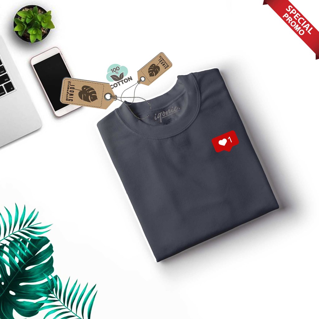 Brother Store Kaos Distro Pria - KAOS COWOK - Kaos Kata Kata Keren - 1LoveText Red White Premium