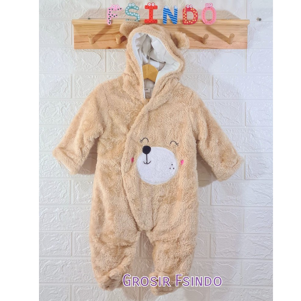 Sleepsuit bayi bulu/romper bayi/hoodie bayi lembut LYME