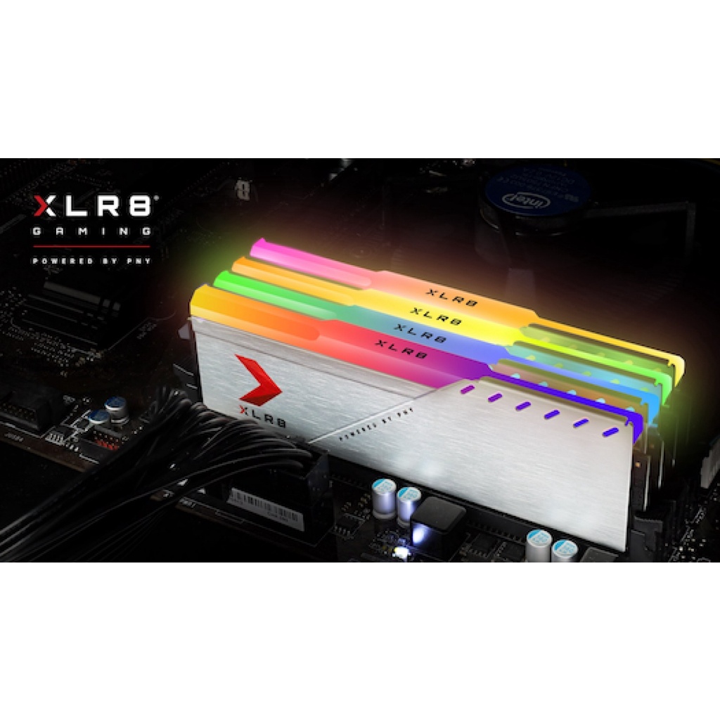 PNY XLR8 Gaming EPIC-X RGB DDR4 Silver 16GB (8GBX2) 3600MHz NAMPOL GAN