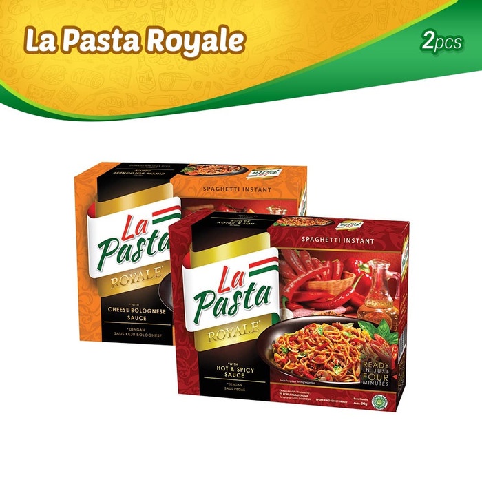 

PASTA-ANEKA- LA PASTA ROYALE HOT AND SPICY & LA PASTA CHEESE BOLOGNESE -ANEKA-PASTA.