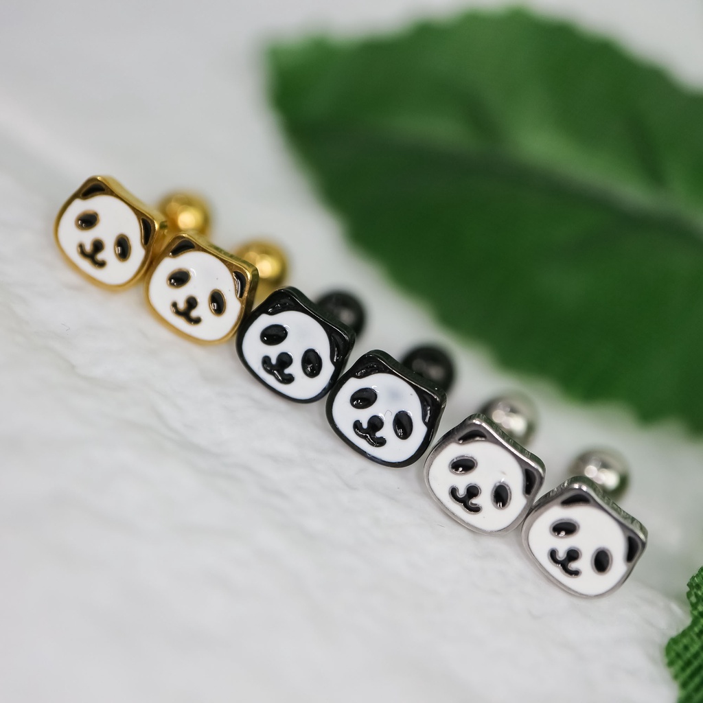 Anting baut panda titanium korea anti karat