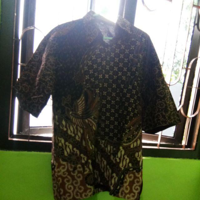 Kemeja Batik Pria Lengan Pendek Furing Pari Moca Asmara Menerima Pesanan Partai Seragaman Kantor