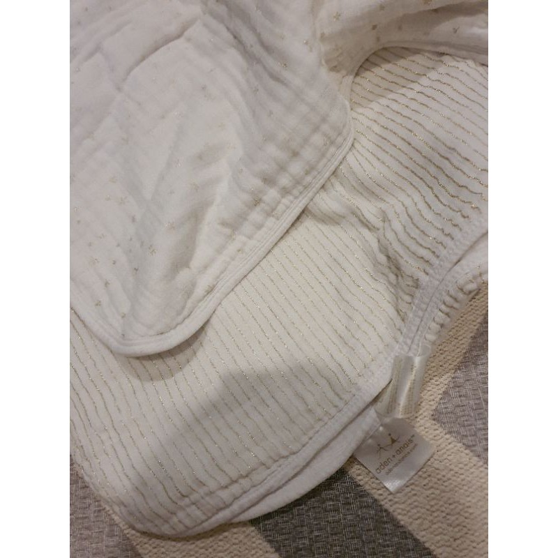 preloved selimut aden anais star gold