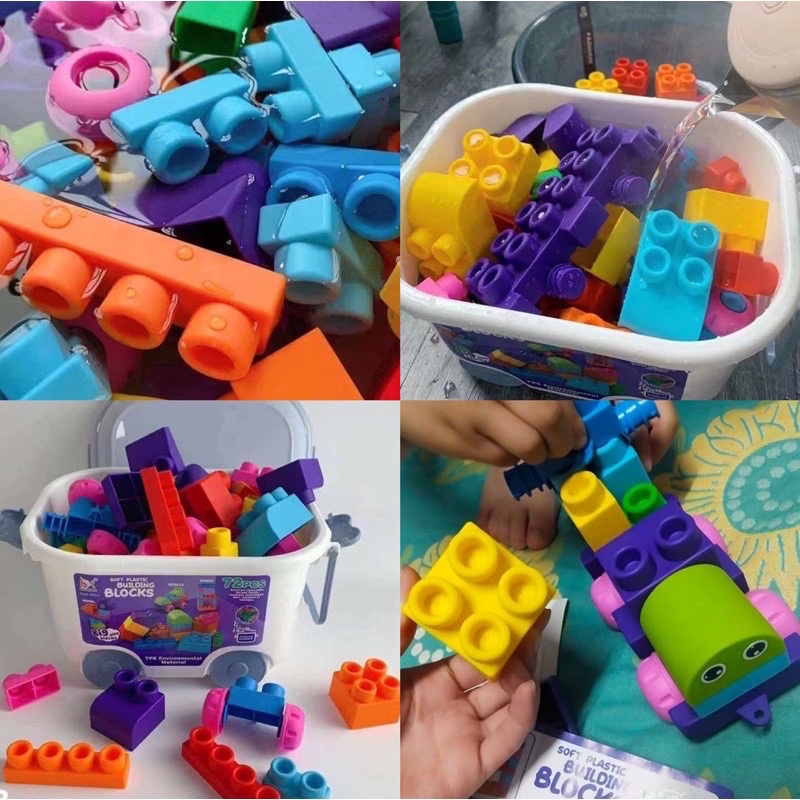 soft stacking blocks - baby stacking toys - balok bayi