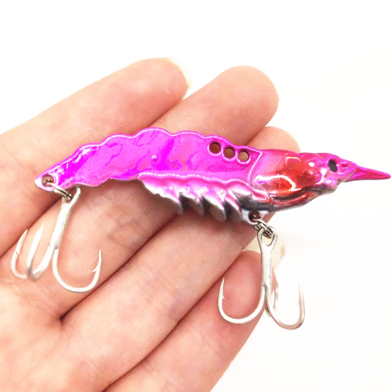 1pc Umpan Pancing VIB Spinner Spoon 7.4cm 14g Bahan Metal Untuk Memancing Ikan Trout