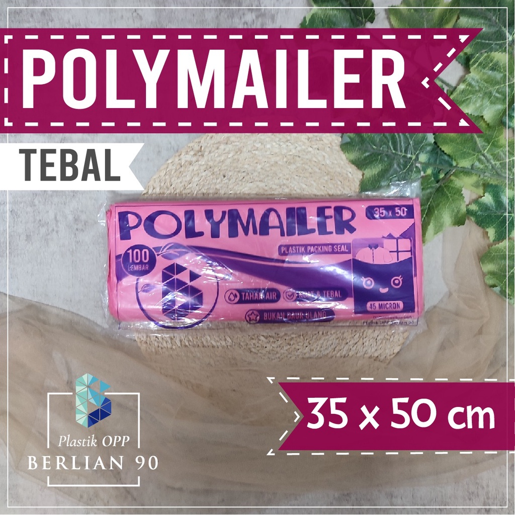 

Plastik Packing Amplop 35x50 cm Polymailer Pink Besar