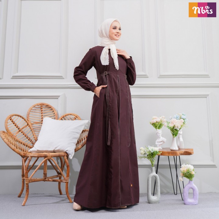 NIBRAS NB B22 BAJU GAMIS NIBRAS WANITA DEWASA NB B22 PAKAIAN