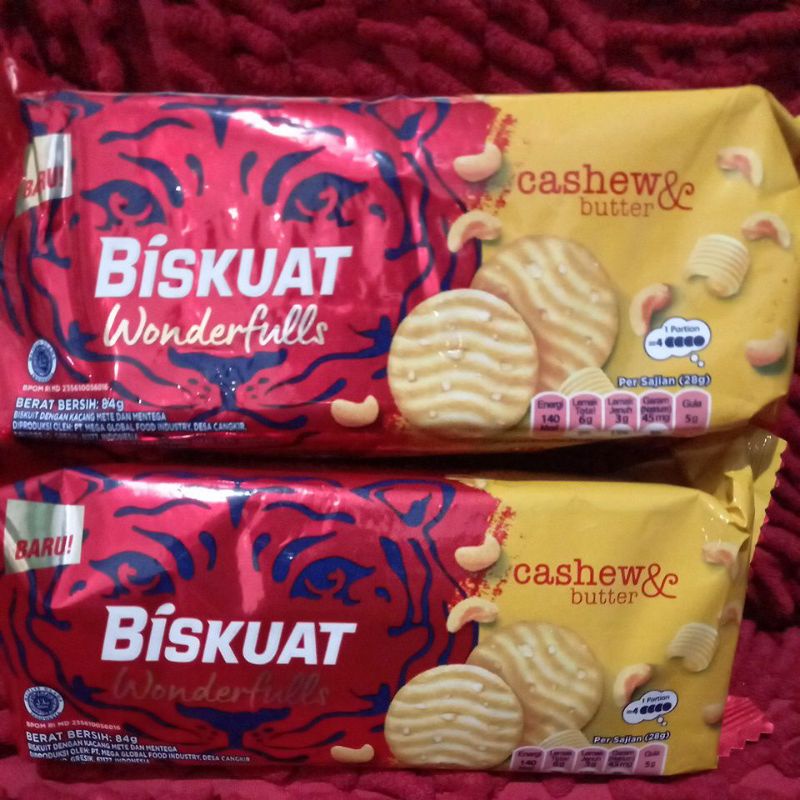 BISKUAT WONDERFULLS CASHEW &BUTTER