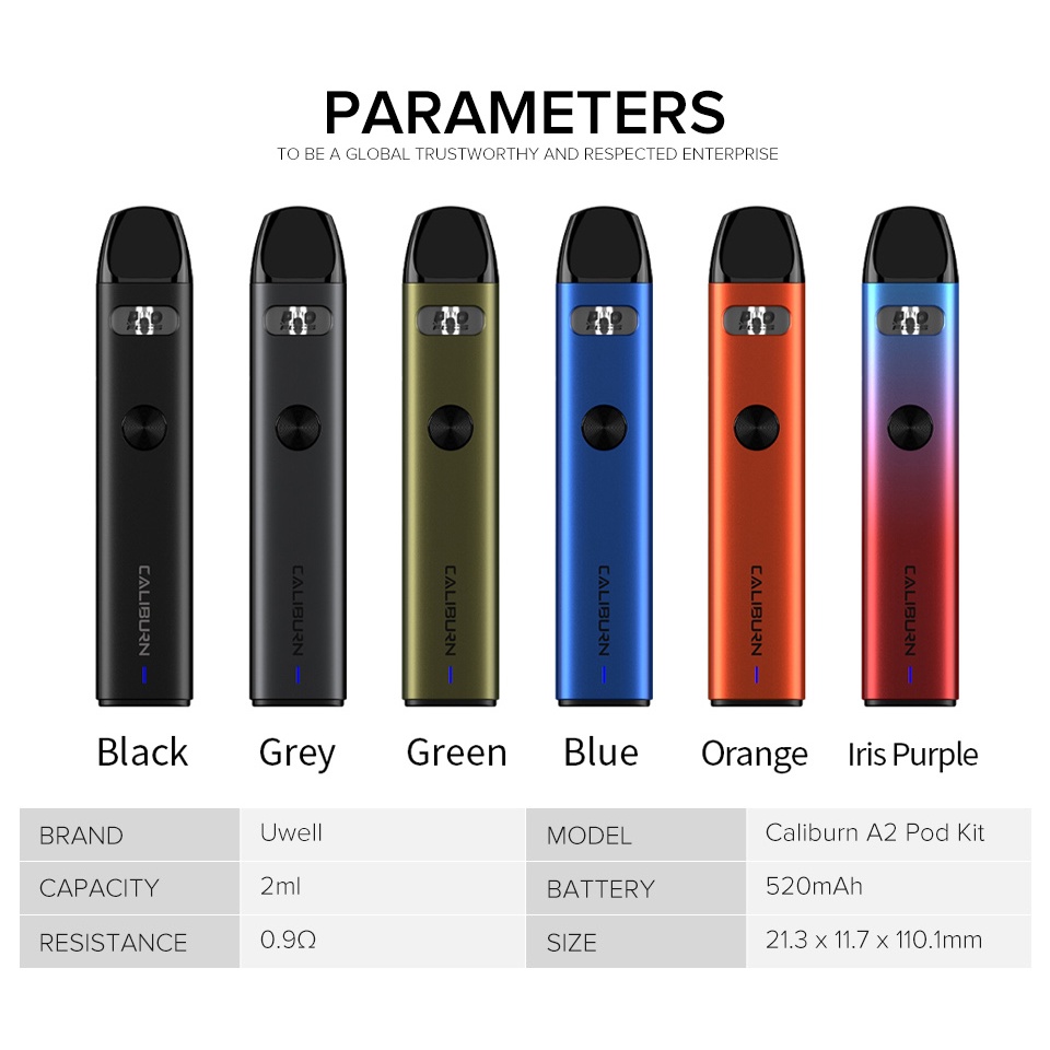 VAPE UWELL CALIBURN A2 POD KIT ORIGINAL TERMURAH SIAP NGEBUL LANGSUNG PAKAI