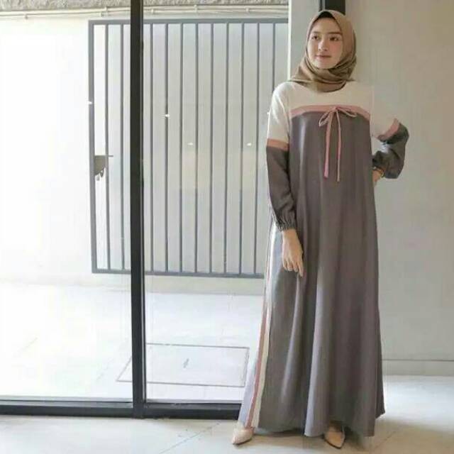 MEANA MAXI DRESS | OPY GAMIS | ZEE ZEE DRESS GAMIS | GAMIS KOMBINASI | GAMIS MUSLIMAH SYARI