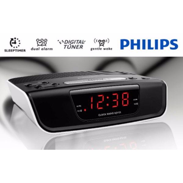 Jual SPECIAL Philips Alarm Clock AJ3123 Digital Tuner Radio FM TERLARIS