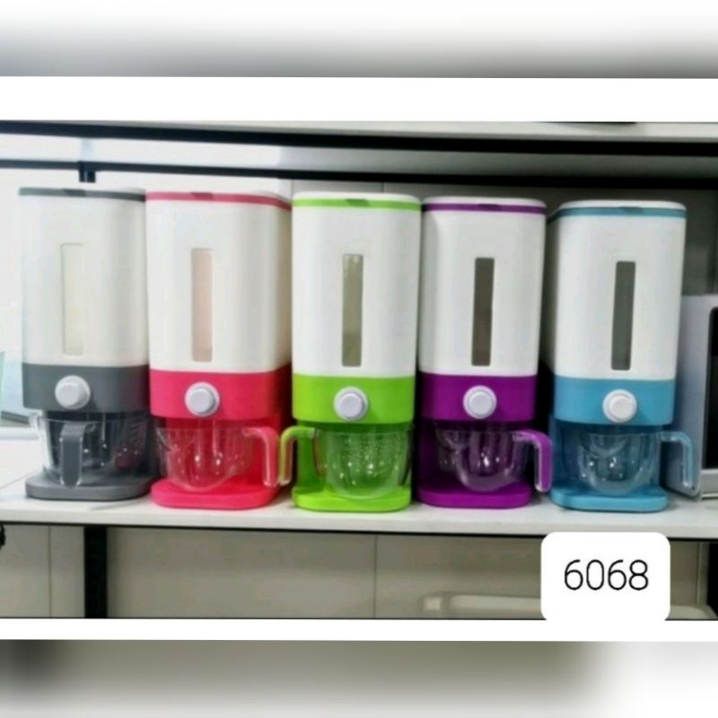 dispenser beras/wadah tempat  penyimpan beras 12liter-10kg