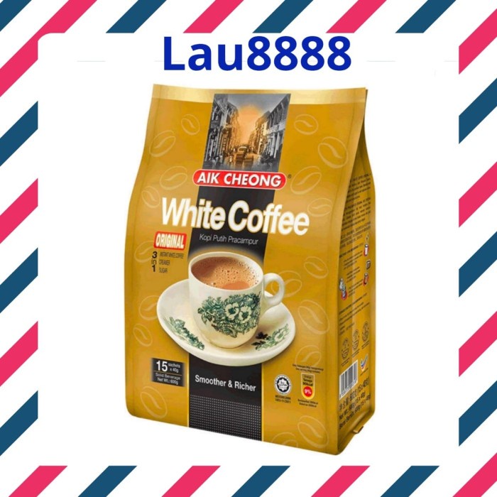 

(TERLARIS) AIK CHEONG WHITE COFFEE ORIGINAL ISI 15 PCS