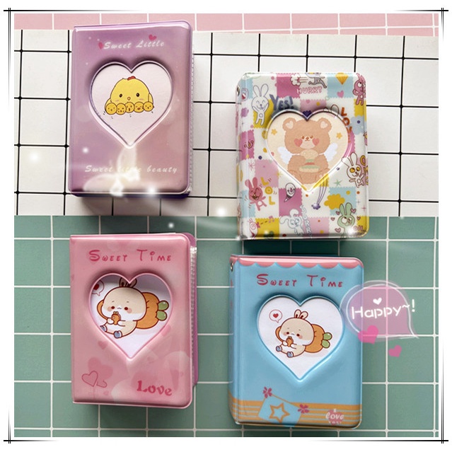 Kawaii Mini 3inch Album Foto Buku Penyimpanan Photocard