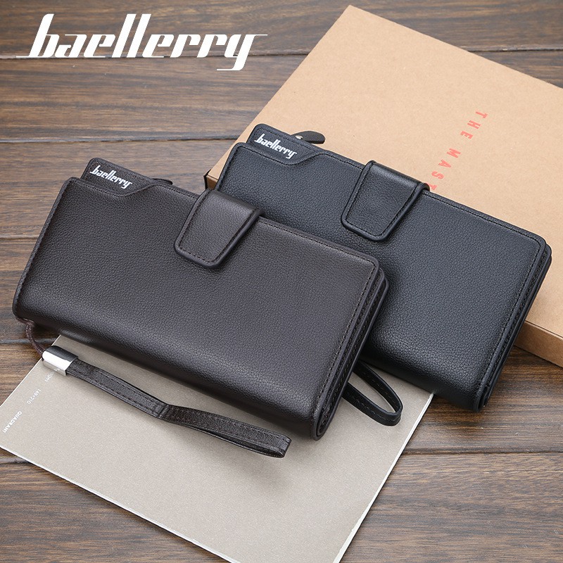 ORIGINAL BAELLERRY S171B DOMPET PANJANG TEBAL DENGAN TALI BAHAN SEMI KULIT PREMIUM