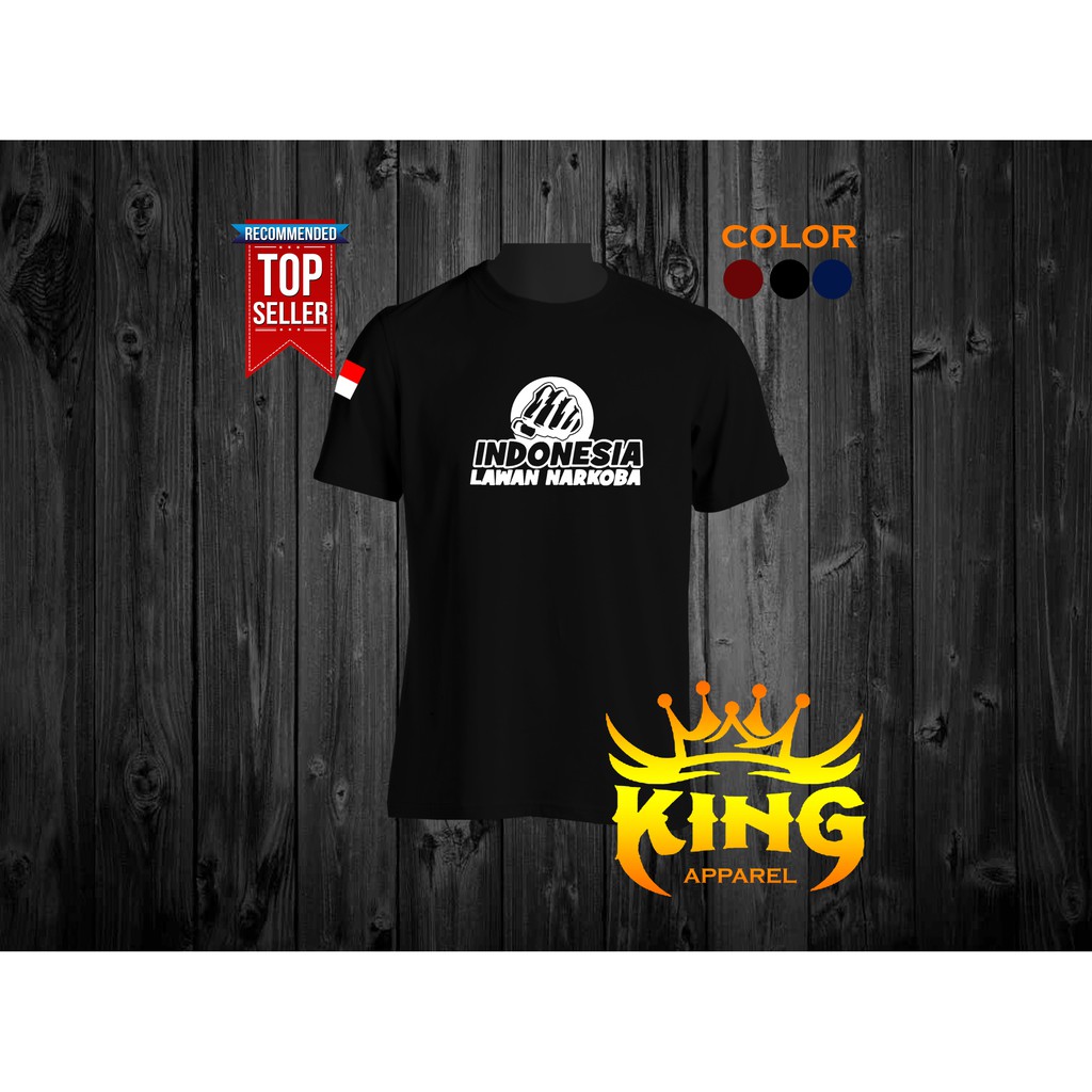 Kaos Baju INDONESIA LAWAN NARKOBA - KA000