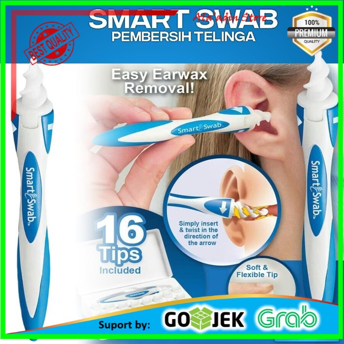 SMART SWAB ELT-53 pembersih telinga spiral korek kuping ear cleaner