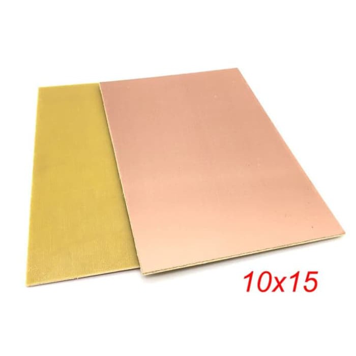 PCB Polos FR4 10x15 cm Fiber Single Side 1 Layer 10x15cm 10 x 15 cm