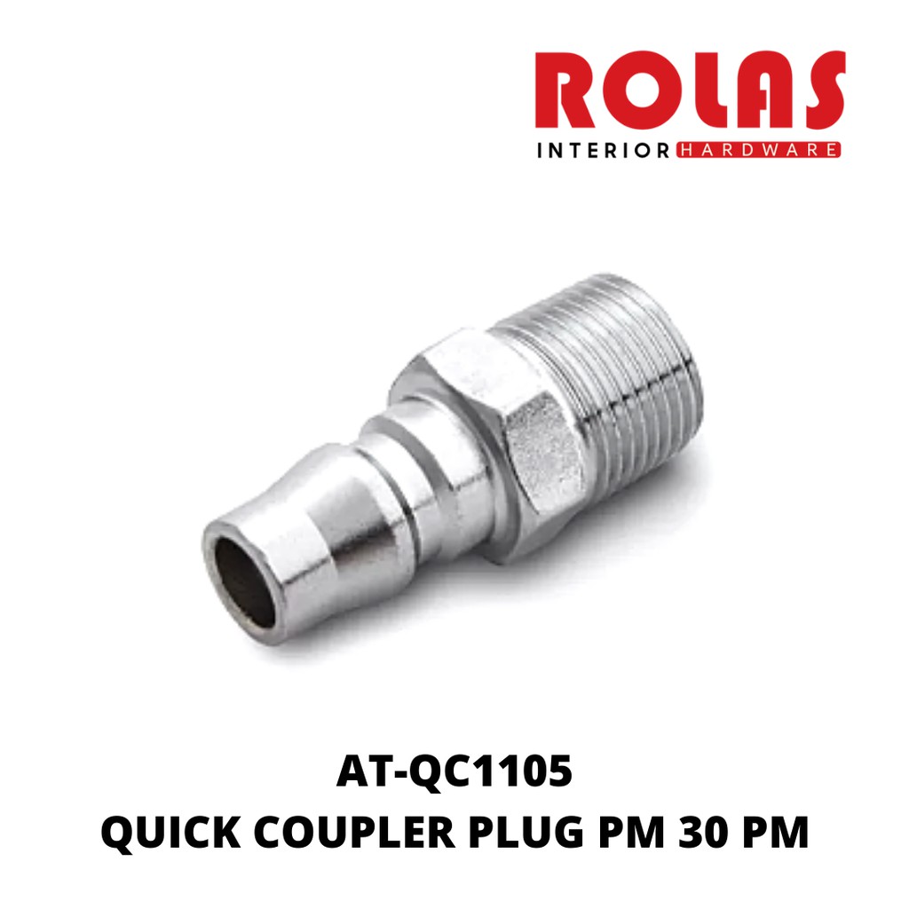 TEKIRO QUICK COUPLER PLUG PM 30 PM AT-QC1105 / AIR QUICK COUPLER PLUG 30 PM