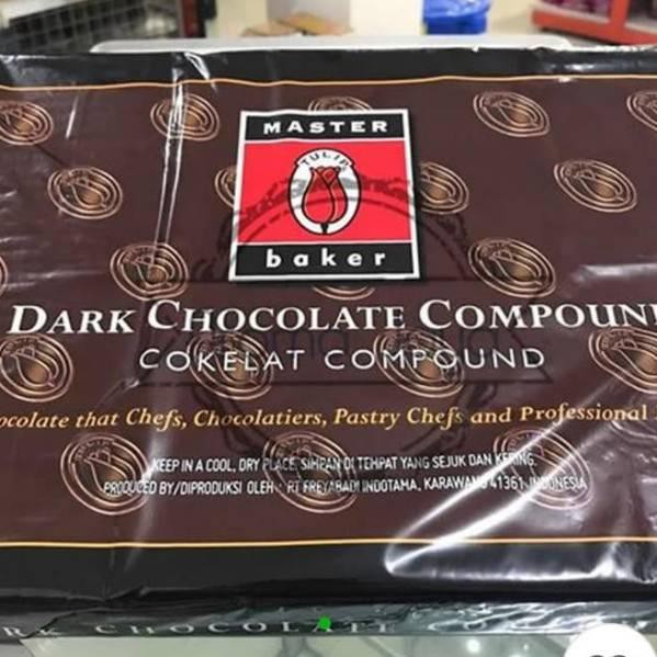 

Dikirim Hari ini Tulip Master Baker Dark compound Coklat 500grm