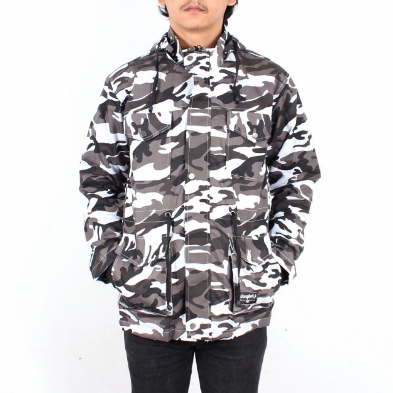 [WANGKER'S Original] Jaket Pria Parka Army Militer Loreng