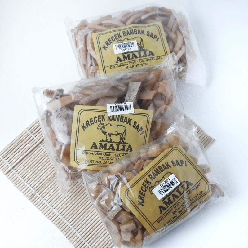 

Kerupuk Rambak Krecek Kulit Sapi Merek Amalia 250g | Dorokdok Krupuk rambak mentah