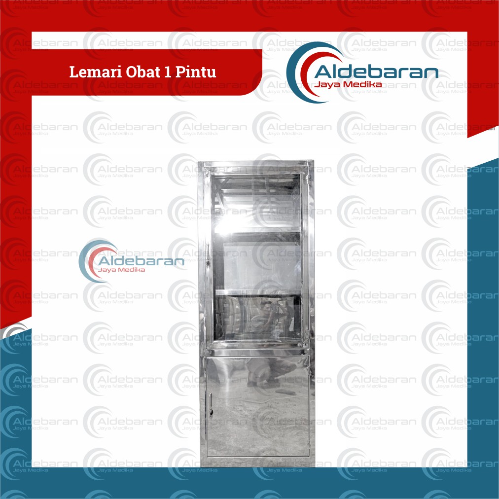 Lemari Obat 1 Pintu Stainless Steel | Lemari Penyimpanan Obat 1 Pintu Stainless Steel