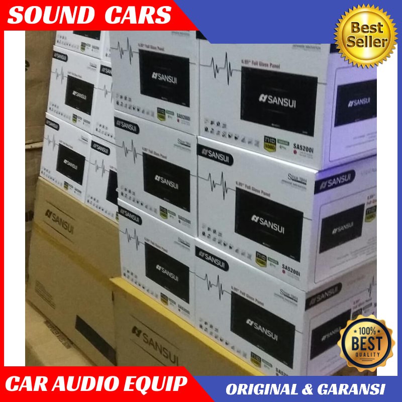 Tv mobil SANSUI SA-5200i AUTOLINK iOS iPhone dan Android Best Quality Garansi Original