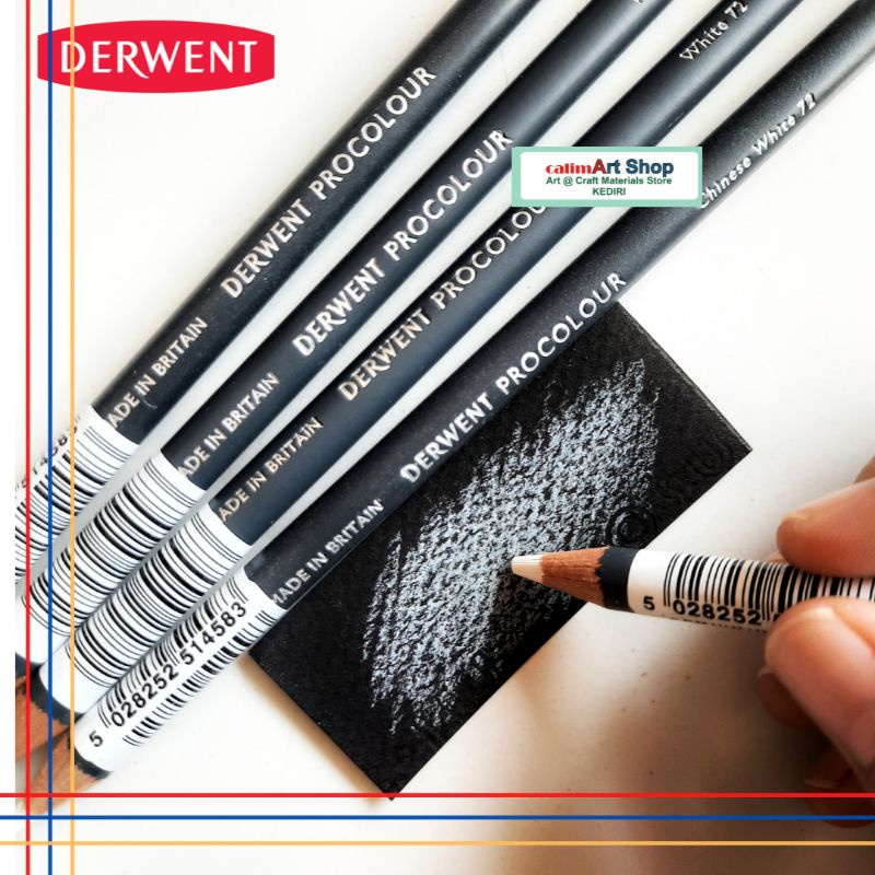 Pensil Putih White Pensil Charcoal - Drawing - Conte