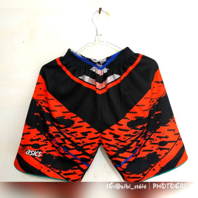 Celana volly mizuno/asics full printing