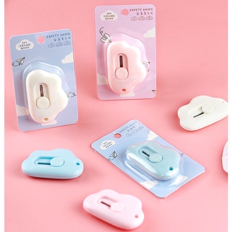 

PISAU MINI CUTTER AWAN / SILET KECIL / CUTTER LUCU PISAU PEMOTONG KERTAS DESAIN LUCU CLOUD PISO CUTER KECIL CAT PAW SMALL PAPER CUTTER