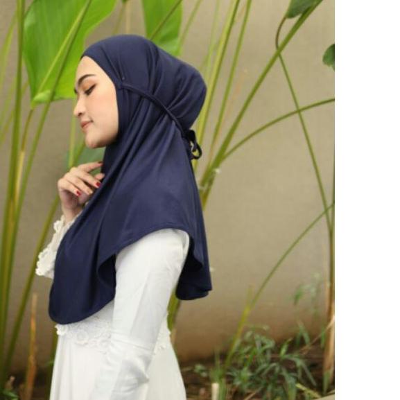 ▲ hijab instan khimar bergo maryam bahan kaos size M ♧