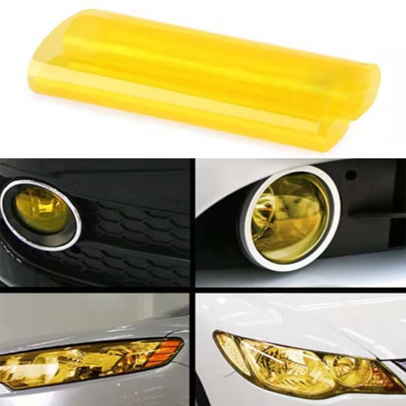 Stiker Lampu Smoke Hybrid Gossy KUNING / Sticker Hybrid HeadLAMPU LEBAR