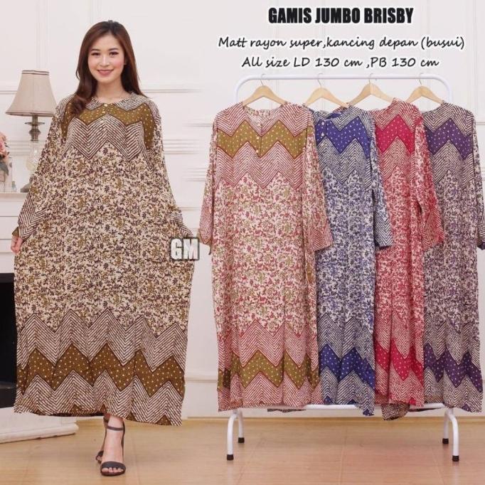 Daster Jumbo Baju Tidur Wanita Lengan Panjang